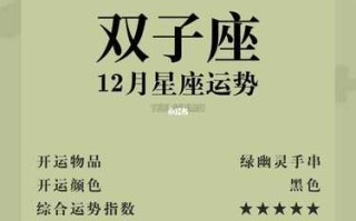 双子座2020年12月运势详解