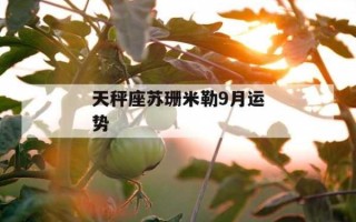 天秤座2021年9月运势完整版苏珊米勒