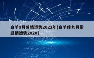 20201白羊座运势