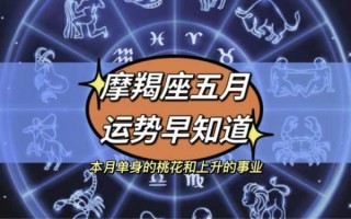 摩羯座2020年5月份桃花运势