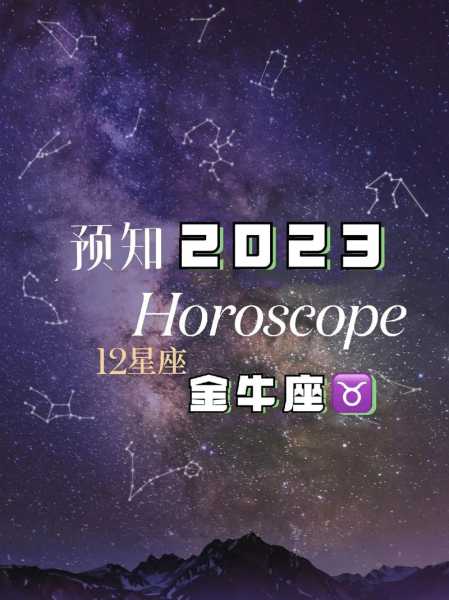 金牛座逐月运势2023