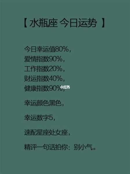 2013年水瓶座运势详解大全